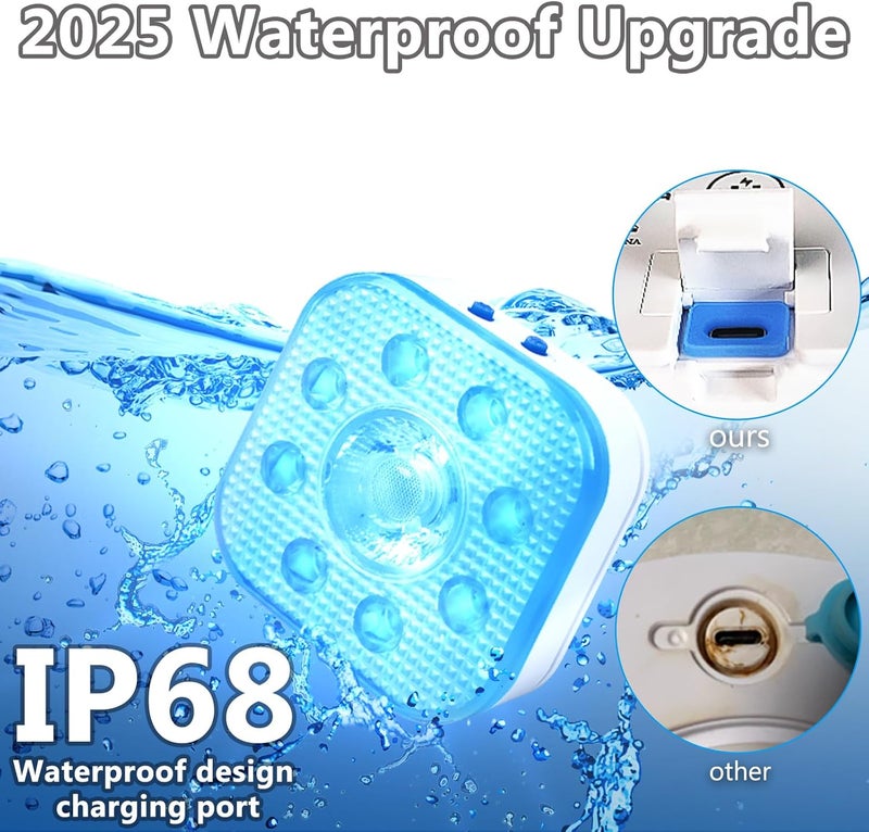 HL Pool Lights with Remote,Submersible LED Light with Spotlight,RGB Rechargeable Floating Light,Waterproof Underwater lamp for Above Ground Inground Swimming Pool,Hot Tubs,Ponds,Fountain Decor 2 Pack - Image 4